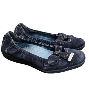 Clarks Artisan Blue Suede And Leather Ballet Flats Size 6 M